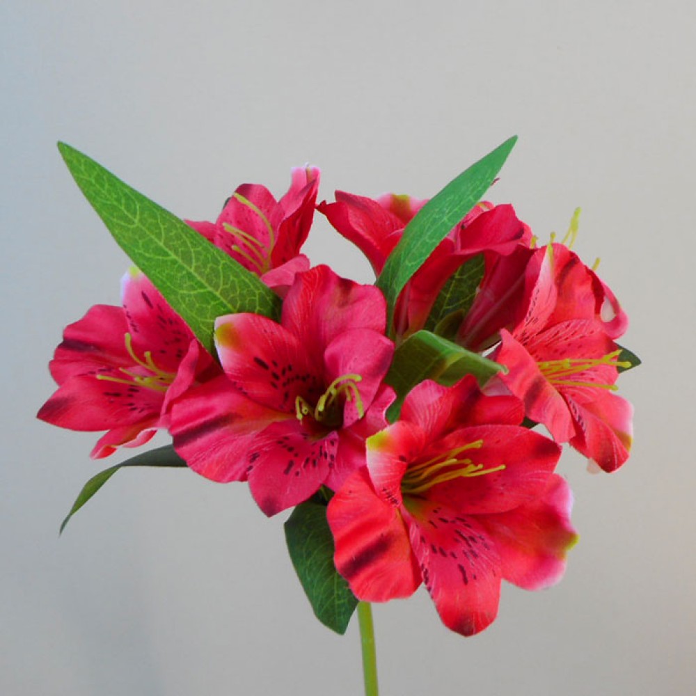 Artificial Alstroemeria Stem Hot Pink 48cm Artificial Flowers